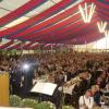Helmut Kohl sprach Ende September 2002 im Krumbacher Festzelt vor rund 2000 geladenen Gästen. 