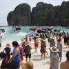 Das ist einfach zu viel: Touristenansturm in der Maya Bay, dem Strand, der durch den Film «The Beach» bekannt wurde.