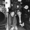 Wolfgang Petersen und Lothar-Günther Buchheim in dem original nachgebauten U-Boot für den Film "Das Boot".