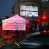 Im strömenden Regen demonstrierten am Donnerstag in Stuttgart über 250 Redakteure für den Erhalt des Qualitätsjournalismus in Deutschland. 