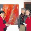 Bilder von Irene Rung (links) sind bis 27. Januar im Rathaus von Inchenhofen zu sehen. Die Künstlerin hat ihr Atelier in Sainbach. 