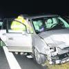 Die Fahrerin dieses Autos wurde bei einem Unfall auf der Autobahn lebensgefährlich verletzt. Foto: Heinz Reiß