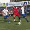 Holzheims David Peter (links) glich die Ziemetshausener 1:0-Führung durch Tarik Music (Mitte) zum 1:1-Endstand aus (rechts Julian Rupp). Foto: Karl Aumiller