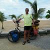 Ankunft unter Palmen: 7500 Kilometer radelte Raimund Kraus von Peru zur brasilianischen Atlantikküste.