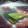 Kuriose Jahresvorschau: Der TSV Aindling bekommt den Zuschlag für die WM 2030. Eine KI zeigt, wie das Stadion aussehen könnte.