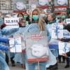 Demonstration gegen ein geplantes Tierversuchslabor am Universitätsklinikum Eppendorf (UKE) in Hamburg.
