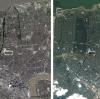 Satellitenbilder wie diese, von New Orleans vor und nach Hurrikan "Katrina", können dabei helfen die entstandenen Schäden einzuschätzen. 