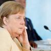 Kanzlerin Angela Merkel, Bundeskanzlerin während einer  Arbeitssitzung beim Gipfels teil. 