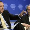 Tayyip Erdogan (links) und und Schimon Peres gerieten sich beim Weltwirtschaftsforum in die Haare.