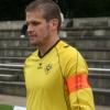 Torwart Michael Lutz tritt zum ersten Mal im Trikot des TSV Rain an. 
