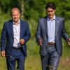 Schon beim G7-Gipfel in Elmau haben sich Kanzler Scholz und Kanadas Premier Justin Trudeau viel unterhalten. Der Kanzler wiill viele Rohstoffe aus Kanada statt aus Russland beziehen.