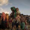 Rohingya-Frauen in einem Flüchtlingslager in Bangladesch.