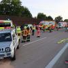 Am Sonntag ereignete sich auf der A8 bei Zusmarshausen ein schwerer Verkehrsunfall.  	

