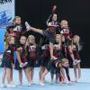 Die Twinkle Stars, Nachwuchsgruppe der Cheerleader der Starlights Landsberg, präsentierten ein fehlerfreies Programm bei der Landesmeisterschaft in Ingolstadt. Foto: Tanja Schulz