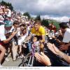 Jan Ullrich im Gelben Trikot: Tausende Fans jubeln dem Deutschen beim Anstieg zu Alpe d’Huez zu. Ullrich gewinnt 1997 als bislang einziger Deutscher die Tour de France.  