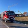 Feuerwehren aus Baumgarten, Aislingen, Holzheim und Lauingen waren im Einsatz.