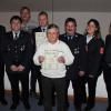 Die Rettenbacher Feuerwehr hat auch verdiente Mitglieder in ihren Reihen bei der Versammlung geehrt. 	