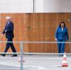Horst Seehofer und Andrea Nahles nach dem Krisengipfel mit Angela Merkel.