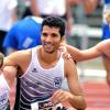 Die drei Ulmer Läufer Korbinian Völkl, Aimen Haboubi und Fabian Konrad (v.l.n.r.). Letzterer gewann den Auftakt der Oberschwäbischen Crosslauf-Serie. 	