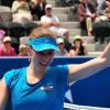 Mona Barthel hat im Halbfinale von Hobart gegen Angelique Kerber gewonnen. Foto: Davis Clifford dpa