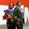 Die neuen Vorsitzenden der Linken: Katja Kipping und Bernd Riexinger. Foto: Jochen Lübke dpa