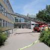 In der Grundschule im Englischen Garten in Neuburg hat es gebrannt. Die Schule wurde evakuiert.