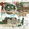 Der Festsaalbau Herrle wurde 1897 fertiggestellt. Am 5. Dezember 1897 versandten Gäste bei einem Besuch diese prächtige Hauspostkarte.