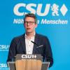 CSU-Generalsekretär Markus betrachtet die Umfragewerte seiner Partei als Momentaufnahme.