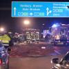40-Tonner als Geisterfahrer auf A1: Mehrere weitere wurden beim Zusammenstoß mit dem 40-Tonner nahe dem niedersächsischen Stuhr verletzt, als dieser gerade versuchte, auf der Autobahn zu wenden.