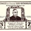 Einer der Notgeld-Scheine, die Bad Wörishofen vor 100 Jahren herausgab. Er erinnert an das Kneippjubiläum 1921. 