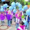 Eine spezielle Luftballon-Aktion wurde im Vöhringer Kindergarten Pusteblume zu Ehren des berühmten Wasserdoktors Sebastian Kneipps veranstaltet. Foto: Stadt Vöhringen