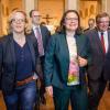 Zwei SPD-Frauen, die Harmonie in der Krise versuchen: Parteichefin Andrea Nahles und ihre Stellvertreterin, die Landesvorsitzende Natascha Kohnen, im Bayerischen Landtag. 