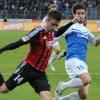 Künftig Kollegen: Romain Brégerie (rechts), hier im Duell mit Stefan Lex, wechselt zum FC Ingolstadt. 