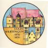 So sah das Logo für das Stadtjubiläum aus, das 1974 in Wertingen groß gefeiert wurde. 