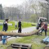 Die Anlieferung der Maibäume, hier im vergangenen Jahr in Wullenstetten, soll in den nächsten Tagen vonstattengehen. 