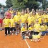 30 Jungen und Mädchen haben am ersten Tenniscamp des TV Bellenberg teilgenommen. Auf dem Programm stand unter anderem auch Fußball. 