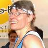 Christine Sextl bei ihrem Laufband-Weltrekord auf der „WIR“ 2004 in Dillingen.