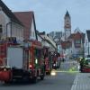 Die Krumbacher Feuerwehr war in der Karl-Mantel-Straße im Einsatz. 