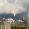 Dieser Tornado wütete im September 2021 über den Dächern von Kiel.