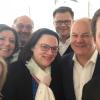 Die neue Hackordnung der SPD auf einem Selfie von Generalsekretär Lars Klingbeil (rechts)? In der Mitte Andrea Nahles und Olaf Scholz, links daneben die Ministerpräsidentinnen Manuela Schwesig und Malu Dreyer (dahinter). Martin Schulz ist kaum noch zu sehen (neben Fraktionsgeschäftsführer Carsten Schneider).  	