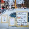 Die Kundgebung von Gegnern der Corona-Maßnahmen fand in Dießen auf dem Parkplatz an der Rotter Straße statt.