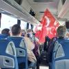 Politischer Ausflug: Anhänger des türkischen Präsidenten Erdoğan fahren mit dem Bus von Augsburg zum Wahllokal nach München.