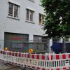 Die H&M-Filiale in der Augsburger Annastraße ist bereits geschlossen. Der Laden wird ausgeräumt, daher erfolgt die Absperrung. 