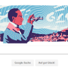 Das Google Doodle am 29. November 2017 zeigt Christian Doppler. Er bewies 1845 erstmals den Dopplereffekt.