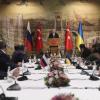 Der türkische Präsident Recep Tayyip Erdogan begrüßte die Delegationen aus der Ukraine und aus Russland in Istanbul. 