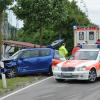 Bei einem Verkehrsunfall am Mittwochvormittag auf Höhe des Kreisverkehrs bei Kirchdorf auf der B18 ist eine 20-Jährige schwer verletzt worden. 