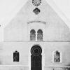 Eine alte Aufnahme der Synagoge in Buttenwiesen, wie sie sich vom Schulplatz aus gesehen, darstellte. 