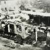 Nach dem Anrgiff auf Schwabmünchen am 4. März 1945: Die Schäden im Stadtzentrum.