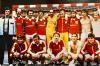 Diese Günzburger Handballmannschaft stieg im Sommer 1980 in die Bundesliga auf. Stehend links außen Trainer Josip Milković, außen rechts Abteilungsleiter Wilfried Läbe.