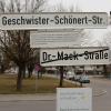 Die Stadt Augsburg hat die bisherige "Dr.-Mack-Straße" in "Geschwister-Schönert-Straße" umbenannt.